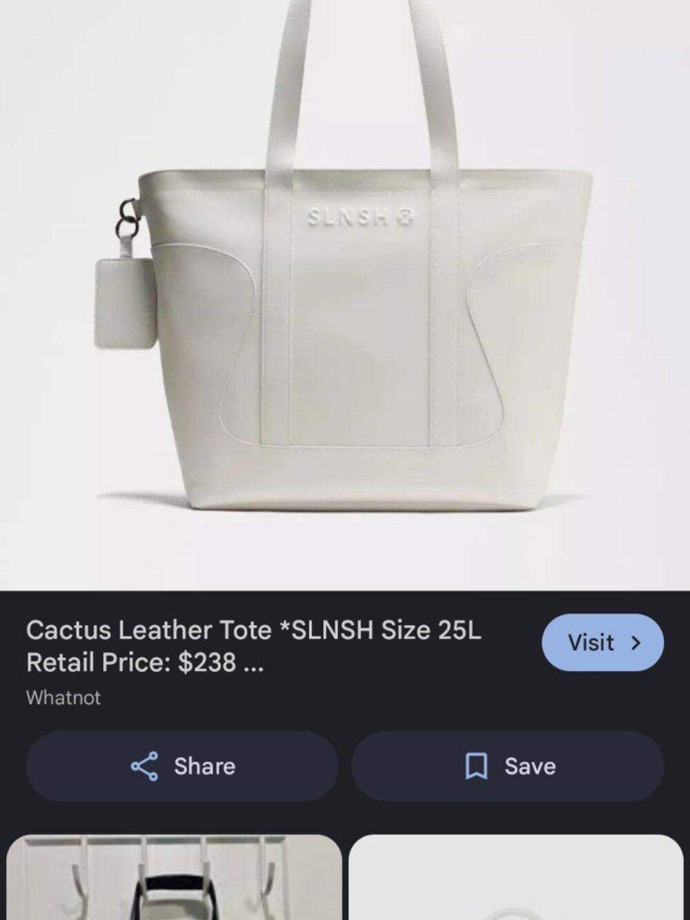 SLNSH leather cactus bag lululemon